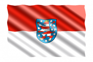 Flagge von Thürigen